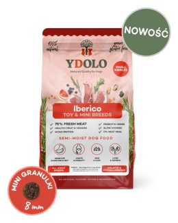 YDOLO MINI Iberico - wieprzowina Iberico - półwilgotna karma dla psów małych ras (700g)