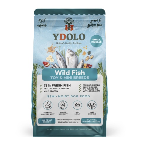YDOLO MINI Wild Fish - ryby morskie - półwilgotna karma dla psów małych ras (700g)