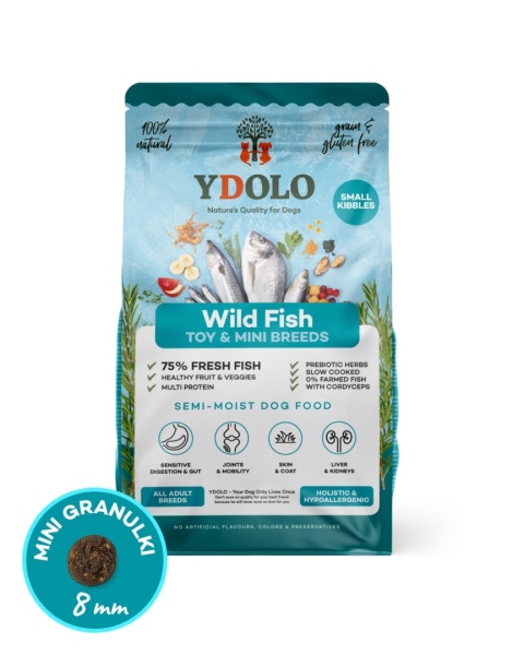 YDOLO MINI Wild Fish - ryby morskie - półwilgotna karma dla psów małych ras (700g)